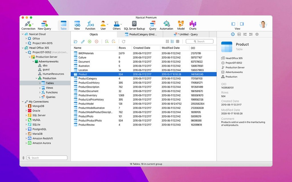 Navicat Premium screenshot 1